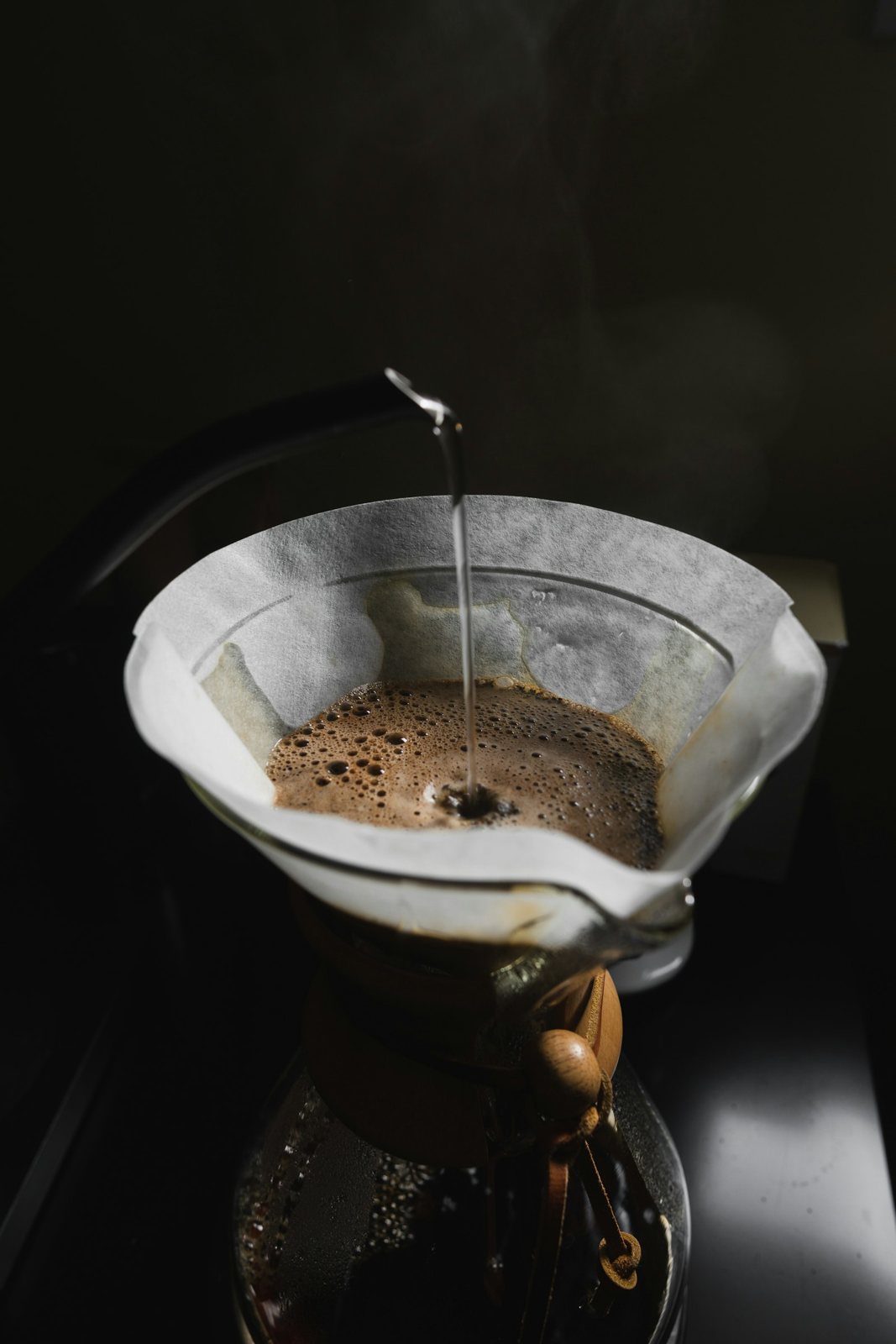 Pour over brewing